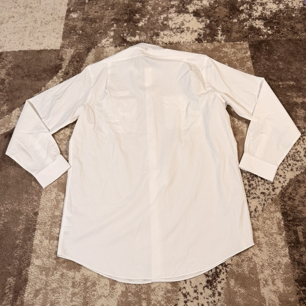 Brooks Brothers United Airlines Shirt Mens 17 36/37 White Long Sleeve Pilot NEW - Picture 8 of 12